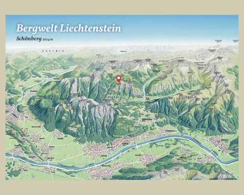Bildpostkarte: Bergwelt Liechtenstein