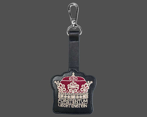 Taschenanhänger schwarz «300 Jahre Fürst