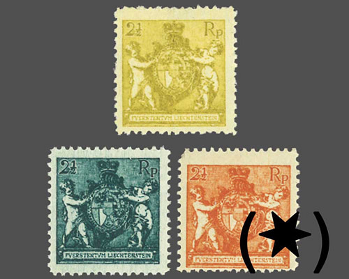 Coat-of-arms with putti / perforation L