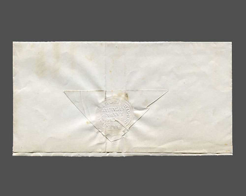 Faltbrief-Umschlag von 1867