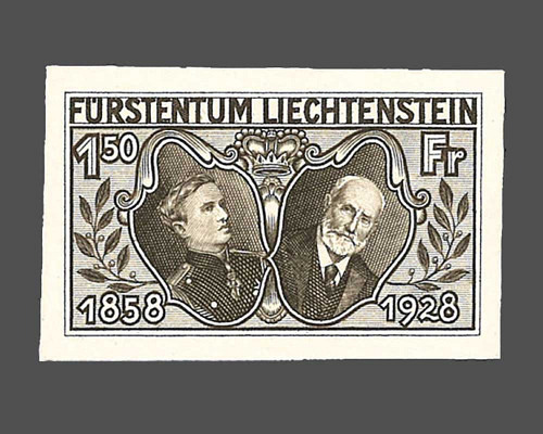 CHF 1.50 ungezähnter Probedruck ohne Gum