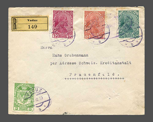Portogerechter R-Brief