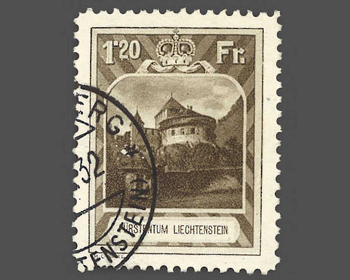 Mi.Nr. 105 A, 1.20 Fr. Freimarke 1930 -