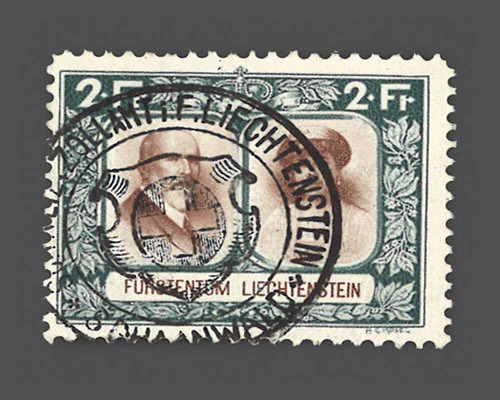 Mi.Nr. 107 B, CHF 2.00 Freimarke 1930 -