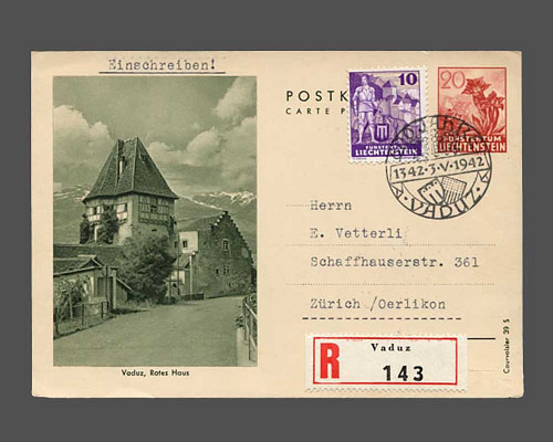 LBK Nr. 18 a, 20 Rp. Rotes Haus 1940, rü