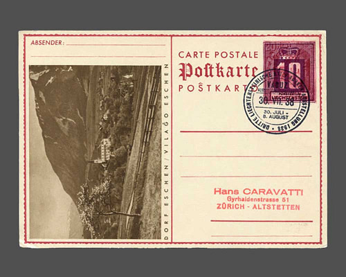 LBK Nr. Pk 13 a, 10 Rp. auf 20 Rp. 1937,