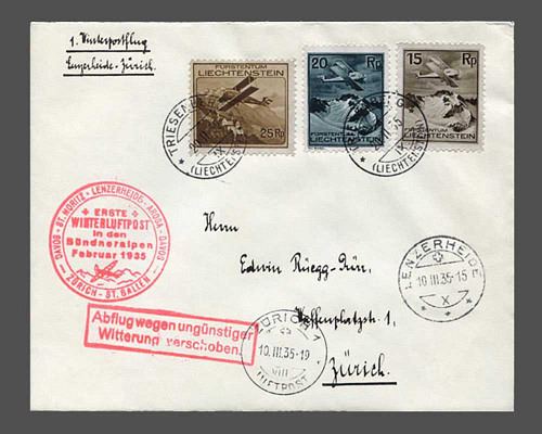 LBK Nr. 56 Ed, 1. Winterluftpost in den