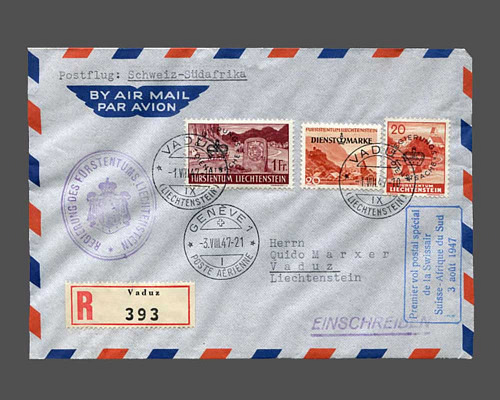 LBK Nr. 110 b, Swissair-Sonderflug Genf-