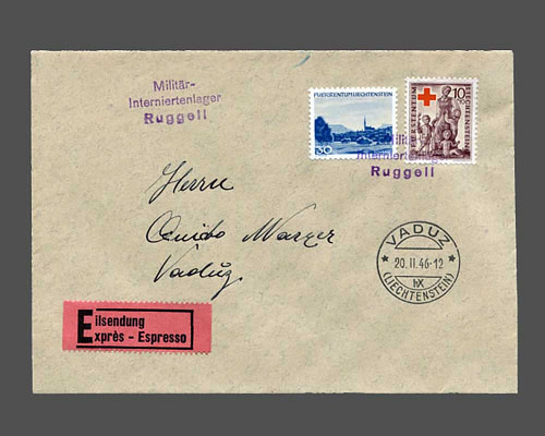 LBK Nr. 16 d, Express-Brief mit Mi. 230
