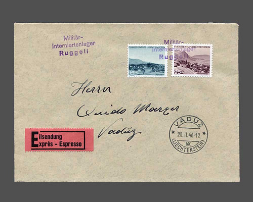 LBK Nr. 16 d, Express-Brief mit Mi. 227