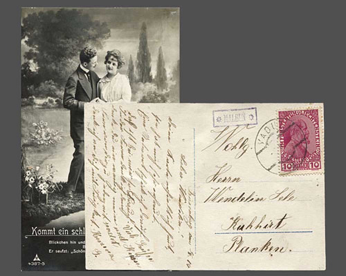 LBK Nr. 1 a, Postablage-Kastenstempel *M
