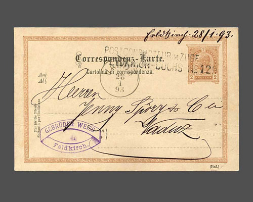 LBK Nr. 2 b, POSTCONDUCTEUR IM ZUGE / FE